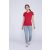 Gildan női póló Premium Ring Spun 185 piros