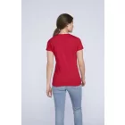 Gildan női póló Premium Ring Spun 185 piros