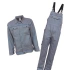 Declan munkás dzseki+kantáros nadrág Optima 260 szürke-kék