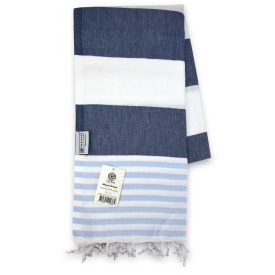The One Towelling Hamam Marine Towel 