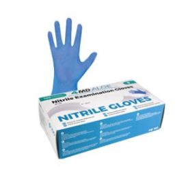 4MD púdermentes nitril kesztyű Aloe kék 100 db/csomag