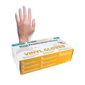   4MD púdermentes vinyl kesztyű Daisy átlátszó 100 db/csomag