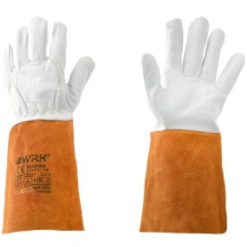 4WRK kecskebőr hegesztőkesztyű Magma fehér-barna