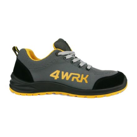 4WRK munkavédelmi cipő Mensa S1P ESD szürke-sárga