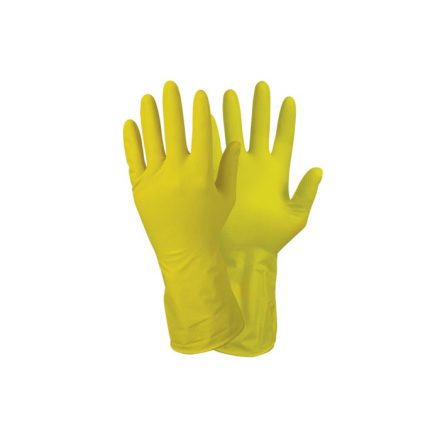 4WRK háztartási latex kesztyű Kerria sárga