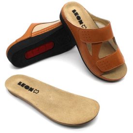 Leon női papucs 5010 barna