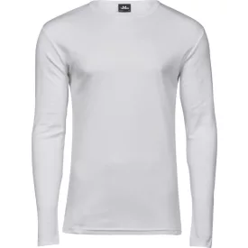 Tee Jays hosszú ujjú póló LS Interlock 220 fehér