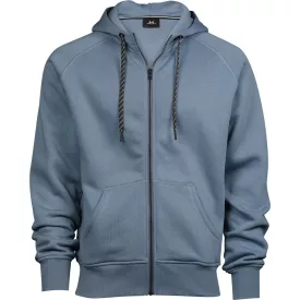 Tee Jays pulóver Hooded Zip Sweat 310 acélszürke