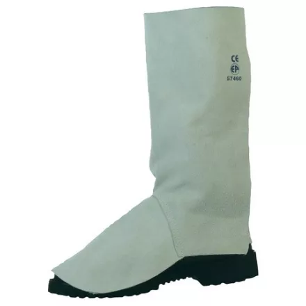 Euro Protection marhabőr hegesztő lábszárvédő 57460 szürke - tépőzáras kivitelben