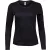 Tee Jays hosszú ujjú női póló Ladies LS Interlock 220 fekete