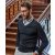 Tee Jays kötött pulóver Merino-V-Neck sötétszürke