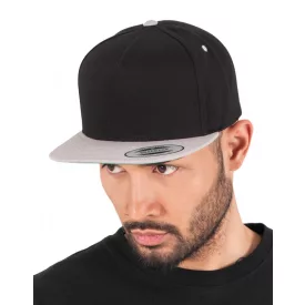 Flexfit baseball sapka Classic Snapback 5P fekete-ezüst