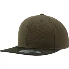   Flexfit baseball sapka Camo Visor Snapback 6P olíva-terepszín zöld