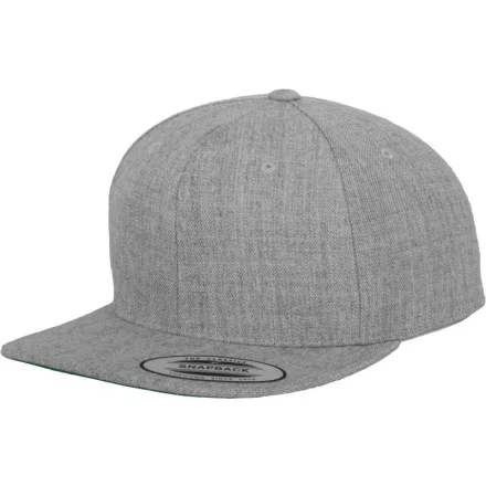 Flexfit baseball sapka Classic Snapback 6P melírozott szürke