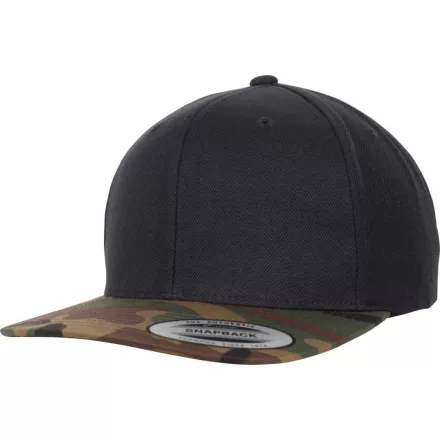 Flexfit baseball sapka Classic Snapback 2-Tone Camo 6P fekete-terepszín