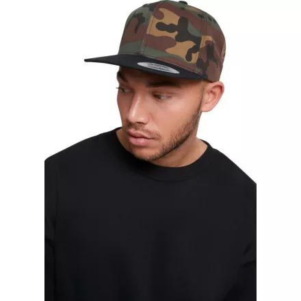 Flexfit baseball sapka Classic Snapback 2-Tone Camo 6P terepszín-fekete