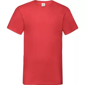 Fruit póló Valueweight V-neck T 165 piros