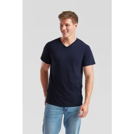 Fruit póló Valueweight V-neck T 165 sötét tengerkék