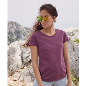 Fruit női póló Valueweight T 165 melírozott burgundi