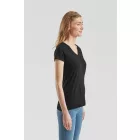 Fruit női póló Iconic V-Neck T 150 fekete