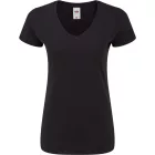 Fruit női póló Iconic V-Neck T 150 fekete