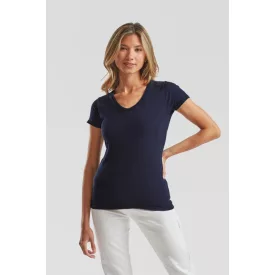 Fruit női póló Iconic V-Neck T 150 tengerkék