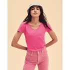 Fruit női póló Iconic V-Neck T 150 fukszia