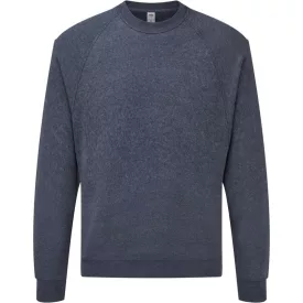   Fruit pulóver Classic Raglan Sweat 280 melírozott vintage-tengerkék