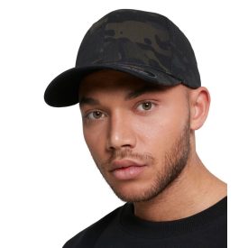 Flexfit terepmintás baseball sapka 6P fekete-terep