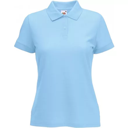 Fruit galléros női póló Lady-Fit 180 égszínkék