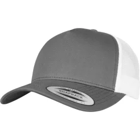 Flexfit baseball sapka Retro Trucker 5P grafit-fehér