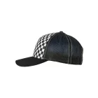 Flexfit baseball sapka Checkerboard Trucker 5P fekete-fehér