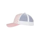 Flexfit baseball sapka Checkerboard Trucker 5P rózsaszín-fehér