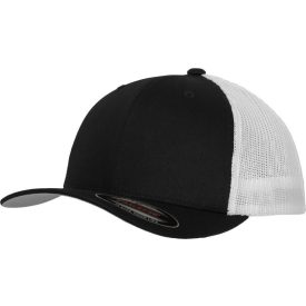  Flexfit baseball sapka Mesh Cotton Twill Trucker 6P fekete-fehér