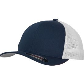   Flexfit baseball sapka Mesh Cotton Twill Trucker 6P tengerkék-fehér