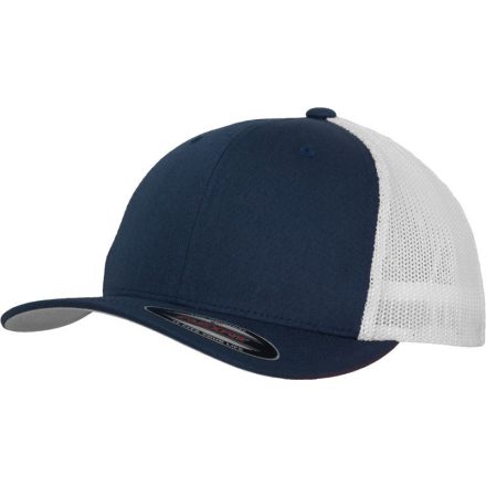 Flexfit baseball sapka Mesh Cotton Twill Trucker 6P tengerkék-fehér