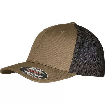 Flexfit baseball sapka Trucker Recycled 6P olíva-fekete