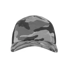 Flexfit baseball sapka Camo Trucker 5P terepszín szürke-fekete