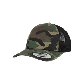   Flexfit baseball sapka Camo Trucker 5P terepszín zöld-fekete