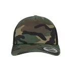 Flexfit baseball sapka Camo Trucker 5P terepszín zöld-fekete