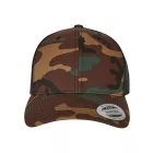 Flexfit baseball sapka Camo Trucker 5P terepszín barna-fekete
