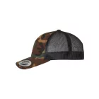 Flexfit baseball sapka Camo Trucker 5P terepszín barna-fekete