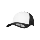 Flexfit baseball sapka Retro Trucker Colored Front 6P fekete-fehér-fekete