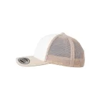 Flexfit baseball sapka Retro Trucker Colored Front 6P khaki-fehér-khaki