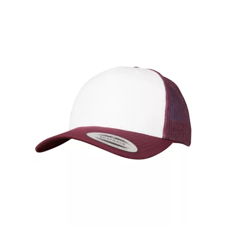 Flexfit baseball sapka Retro Trucker Colored Front 6P gesztenye-fehér-gesztenye