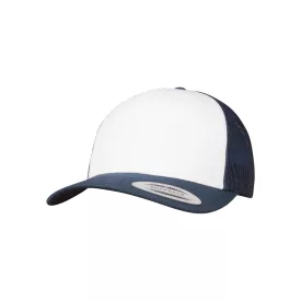   Flexfit baseball sapka Retro Trucker Colored Front 6P tengerkék-fehér-tengerkék