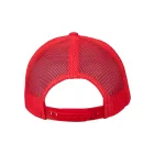 Flexfit baseball sapka Retro Trucker Colored Front 6P piros-fehér-piros