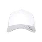 Flexfit baseball sapka Retro Trucker Colored Front 6P ezüst-fehér-ezüst