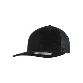 Flexfit baseball sapka Corduroy Retro Trucker 6P fekete