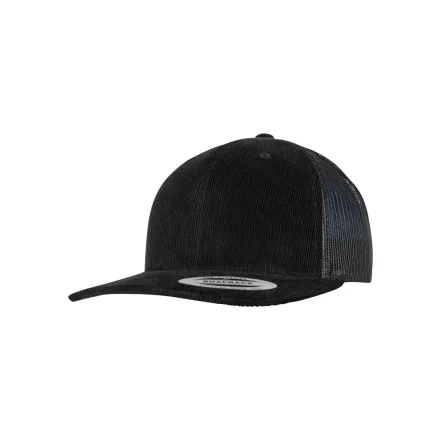 Flexfit baseball sapka Corduroy Retro Trucker 6P fekete